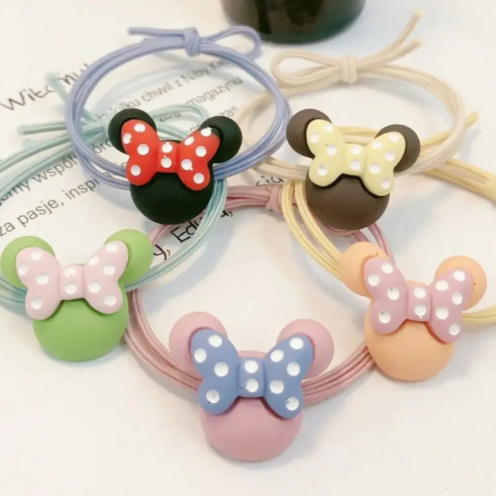 NIP 5pc Minnie Mouse Hair Tie Set
